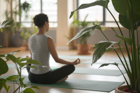 personne-meditation-tapis-yoga-plantes