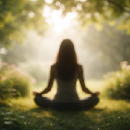 silhouette-feminine-jardin-verdure-lumiere