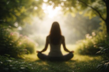 silhouette-feminine-jardin-verdure-lumiere